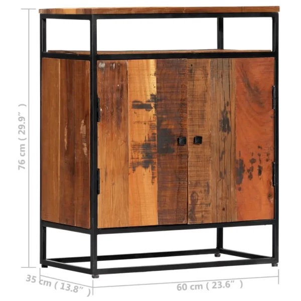 Solid Reclaimed Wood Side Cabinet - Image 6