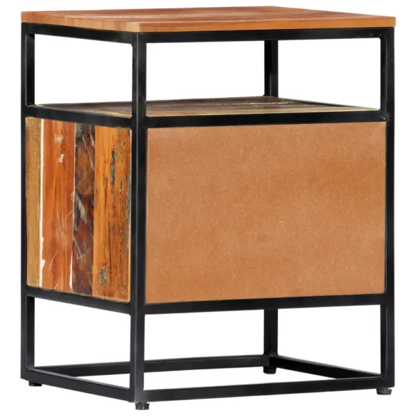 Solid Reclaimed Wood Bedside Cabinet - Image 4