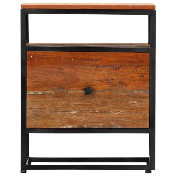 Solid Reclaimed Wood Bedside Cabinet - Image 5