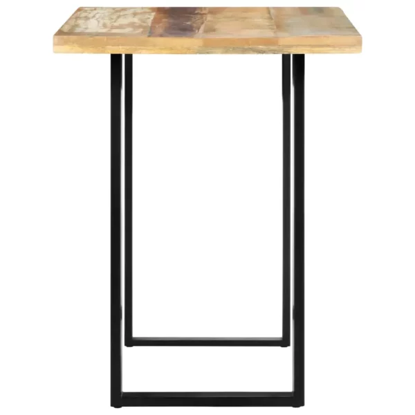 Reclaimed Wood Dining Table 47.2"x23.6"x29.9" - Steel Legs - Image 3