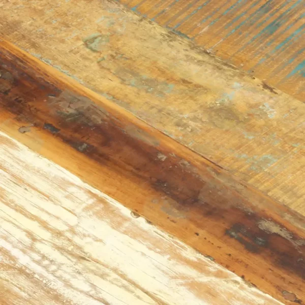 Reclaimed Wood Dining Table 47.2"x23.6"x29.9" - Steel Legs - Image 6