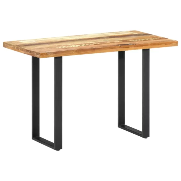 Reclaimed Wood Dining Table 47.2"x23.6"x29.9" - Steel Legs - Image 11