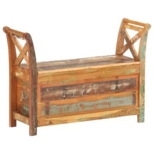 Hall Bench 40.6"x13"x28.3" Solid Reclaimed Wood