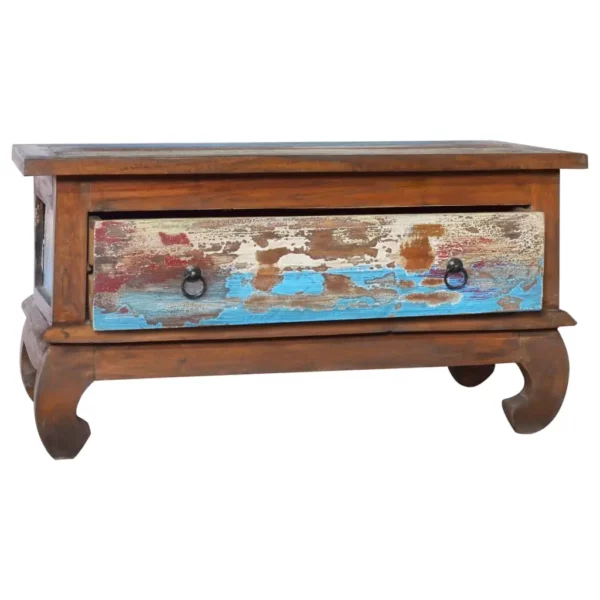Coffee Table 31.5"x19.7"x15.7" Reclaimed Teak Wood - Image 2