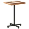 Bistro Table Square 19.7"x19.7"x29.5" Solid Reclaimed Wood - Image 8
