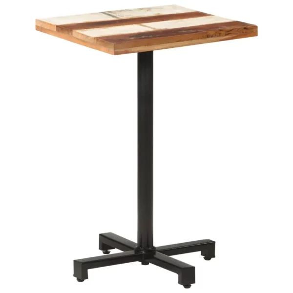 Bistro Table Square 19.7"x19.7"x29.5" Solid Reclaimed Wood - Image 8