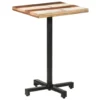 Bistro Table Square 19.7"x19.7"x29.5" Solid Reclaimed Wood - Image 9