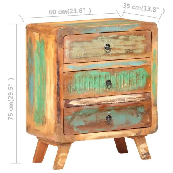 Sideboard 23.6"x13.8"x29.5" Solid Reclaimed Wood - Image 7