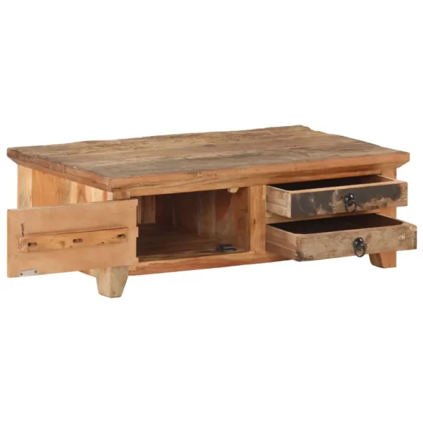 Coffee Table 35.4"x19.7"x12.2" Solid Reclaimed Wood - Image 2