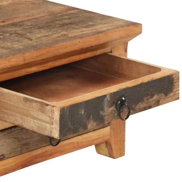 Coffee Table 35.4"x19.7"x12.2" Solid Reclaimed Wood - Image 6