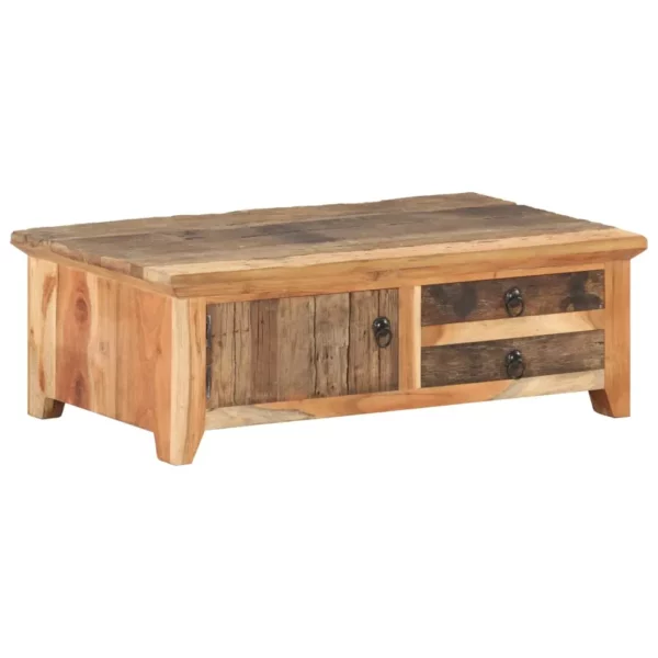 Coffee Table 35.4"x19.7"x12.2" Solid Reclaimed Wood - Image 8