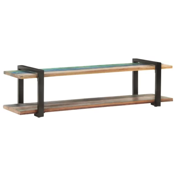 TV Stand 63"x15.7"x15.7" Solid Wood Reclaimed - Image 9