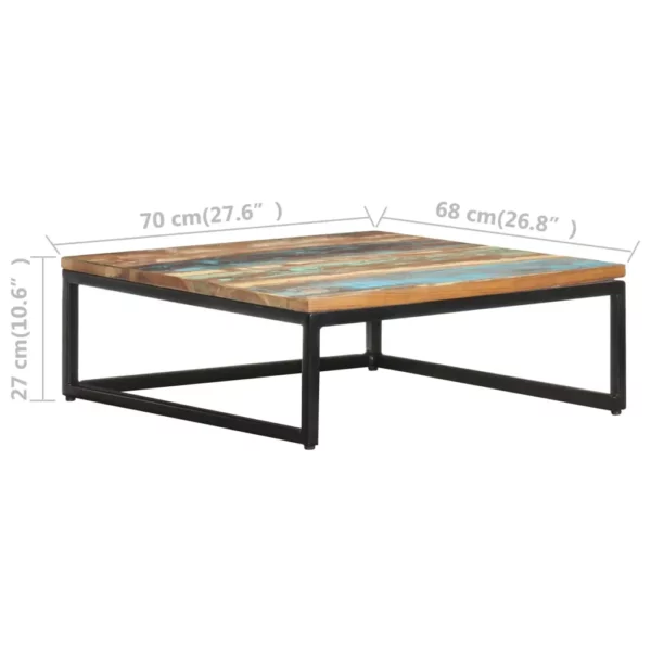 Nesting Coffee Tables 2 pcs Solid Reclaimed Wood - Image 9