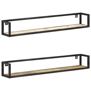Wall Shelves 2 pcs 47.2" Solid Reclaimed Wood