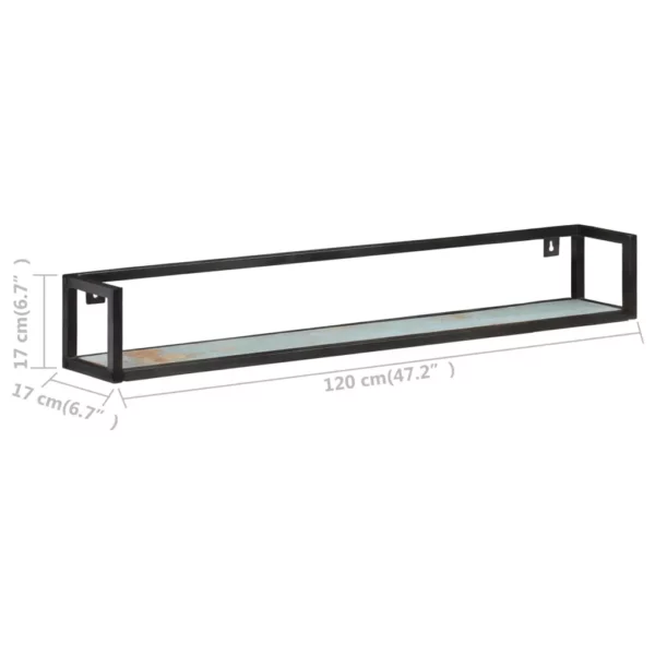 Wall Shelves 2 pcs 47.2" Solid Reclaimed Wood - Image 7