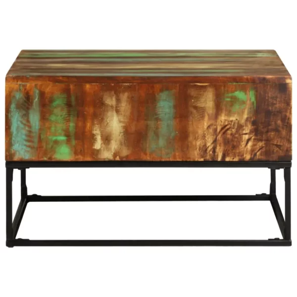 Coffee Table 26.8"x26.8"x16.1" Solid Reclaimed Wood - Image 2