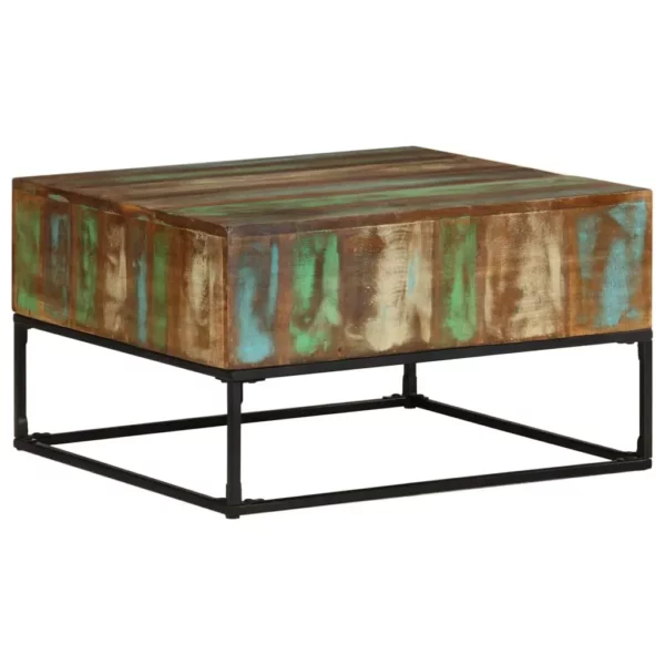 Coffee Table 26.8"x26.8"x16.1" Solid Reclaimed Wood - Image 6