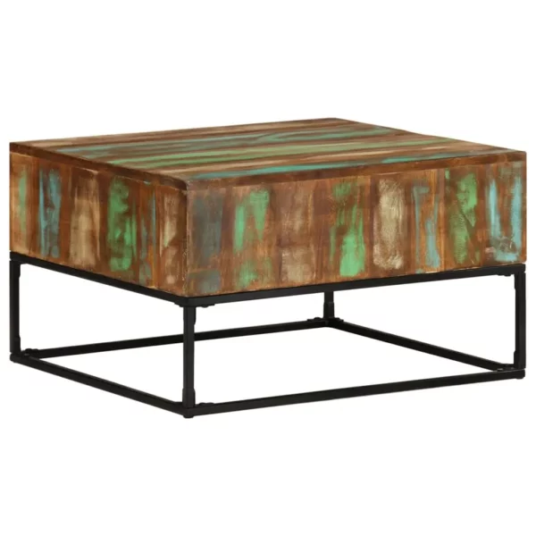 Coffee Table 26.8"x26.8"x16.1" Solid Reclaimed Wood - Image 7