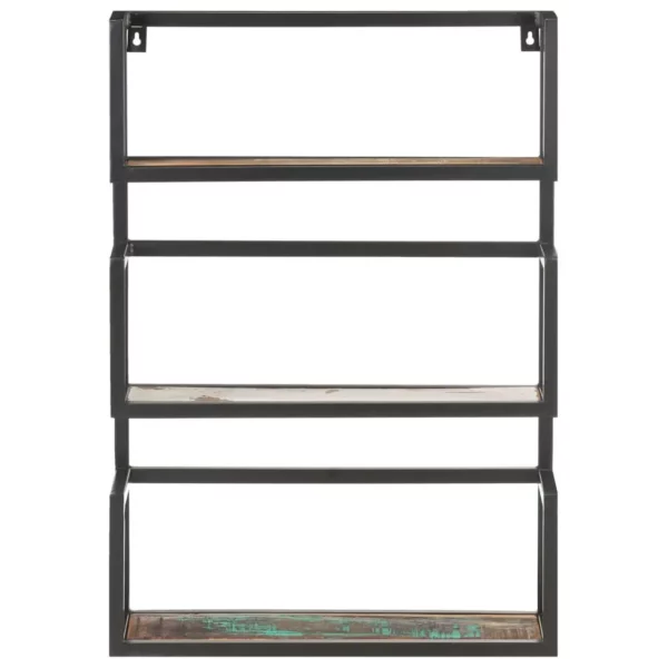 Wall Shelf 23.6"x7.9"x33.5" Solid Reclaimed Wood - Image 2
