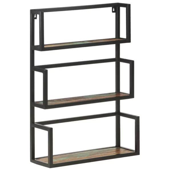 Wall Shelf 23.6"x7.9"x33.5" Solid Reclaimed Wood - Image 9