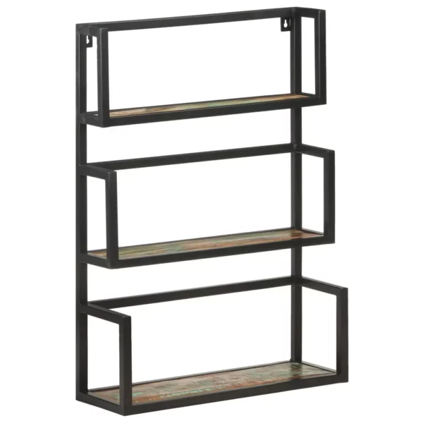 Wall Shelf 23.6"x7.9"x33.5" Solid Reclaimed Wood - Image 11