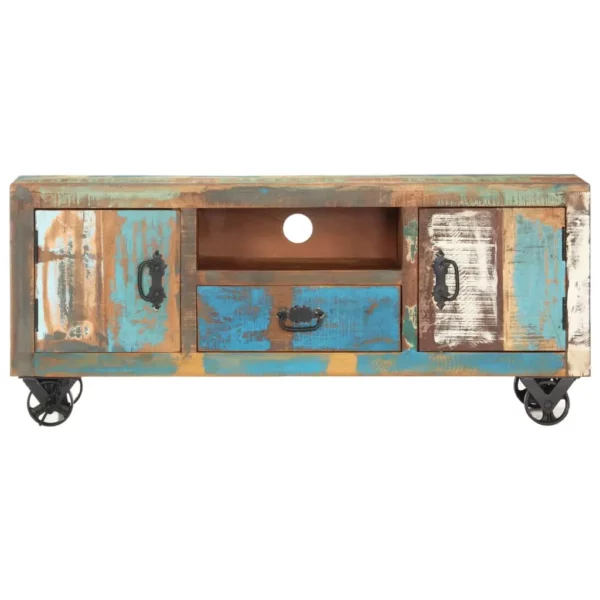 TV Stand 47.2"x11.8"x19.7" Solid Reclaimed Wood - Image 3