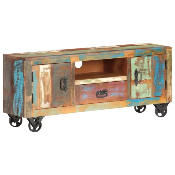 TV Stand 47.2"x11.8"x19.7" Solid Reclaimed Wood - Image 9