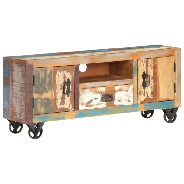 TV Stand 47.2"x11.8"x19.7" Solid Reclaimed Wood - Image 10