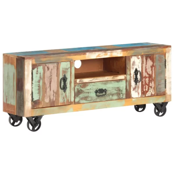 TV Stand 47.2"x11.8"x19.7" Solid Reclaimed Wood - Image 11