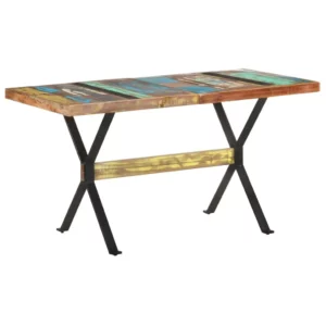 Dining Table 55.1"x27.6"x29.9" Solid Reclaimed Wood