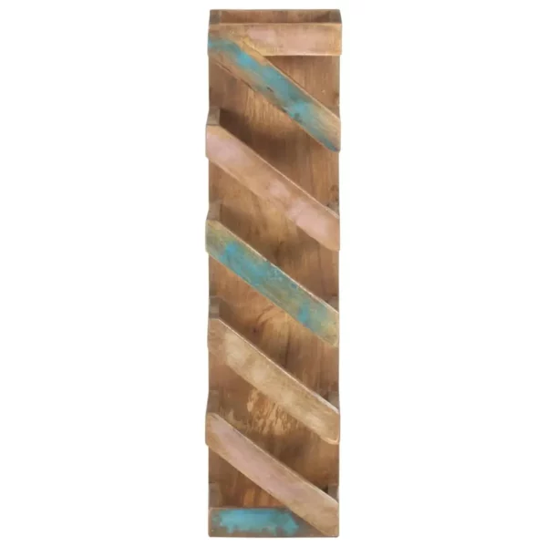 Wine Rack for 5 Bottles Solid Reclaimed Wood - Image 2
