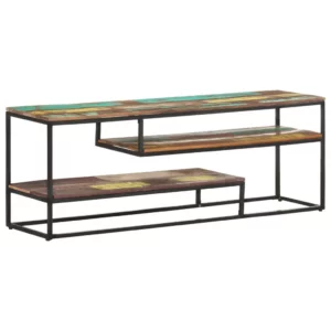 TV Stand 51.2"x11.8"x17.7" Solid Wood Reclaimed