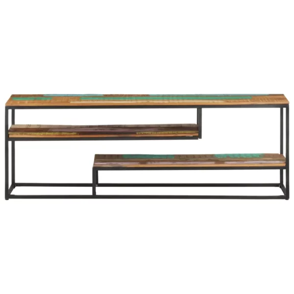 TV Stand 51.2"x11.8"x17.7" Solid Wood Reclaimed - Image 2