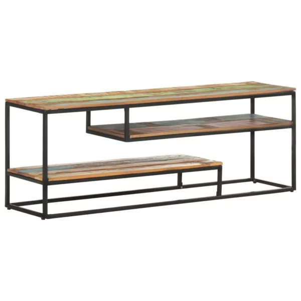 TV Stand 51.2"x11.8"x17.7" Solid Wood Reclaimed - Image 11