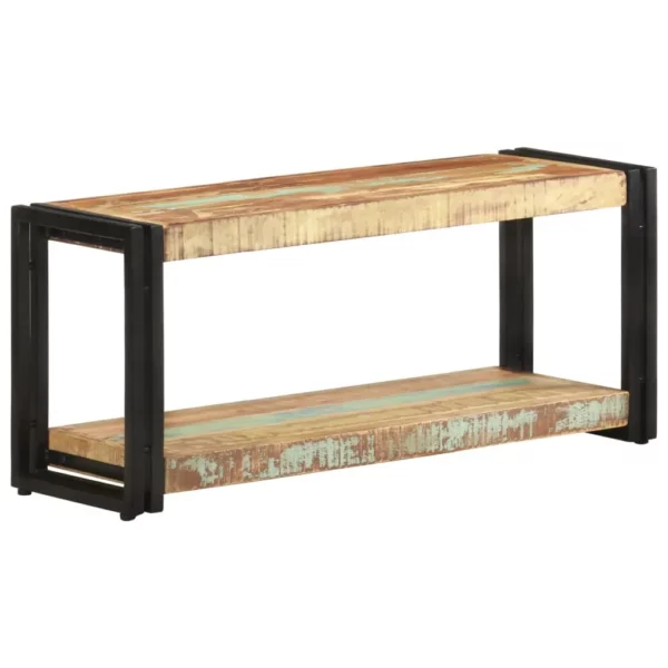 TV Stand 35.4"x11.8"x15.7" Solid Wood Reclaimed - Image 9