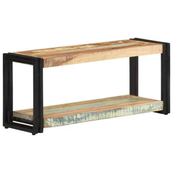 TV Stand 35.4"x11.8"x15.7" Solid Wood Reclaimed - Image 10