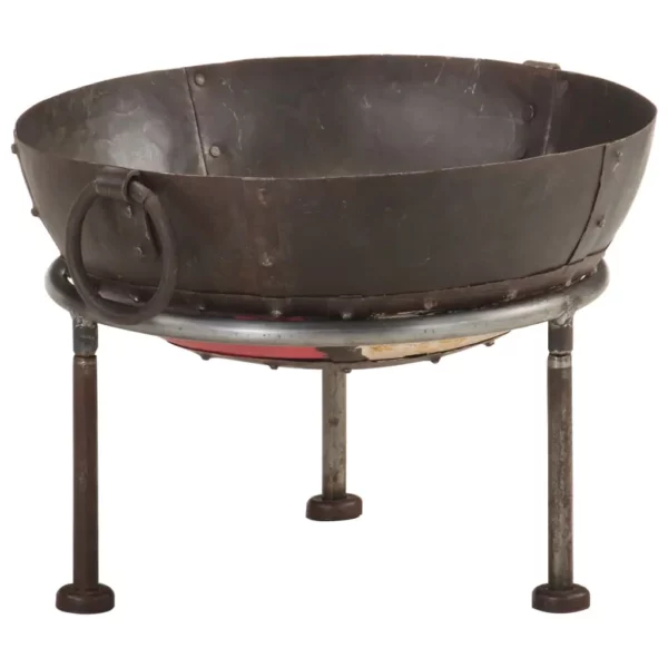 Colorful Rustic Fire Pit 15.7" Iron - Perfect Addition to Your Outdoor Space - Image 10