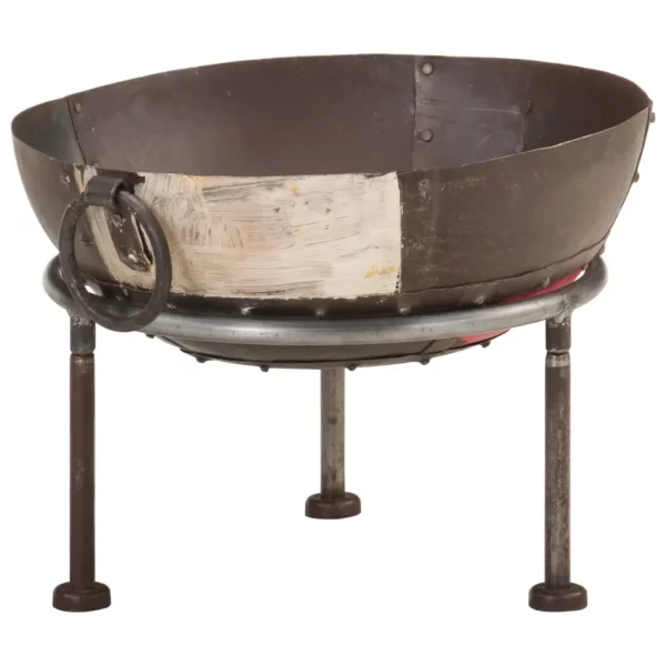 Colorful Rustic Fire Pit 15.7" Iron - Perfect Addition to Your Outdoor Space - Image 12
