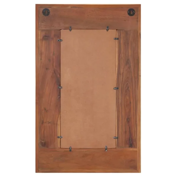 Mirror with Buddha Cladding 19.7"x31.5" Solid Reclaimed Wood - Image 3