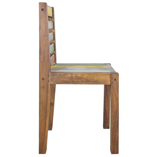 Dining Chairs 4 pcs Solid Reclaimed Wood - Image 4