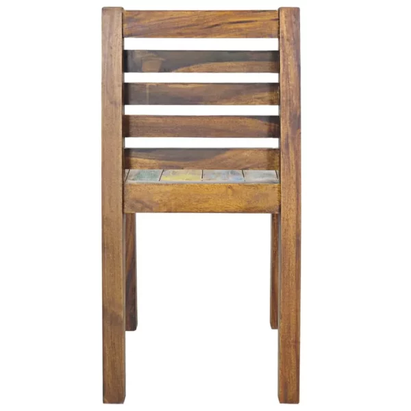 Dining Chairs 4 pcs Solid Reclaimed Wood - Image 5