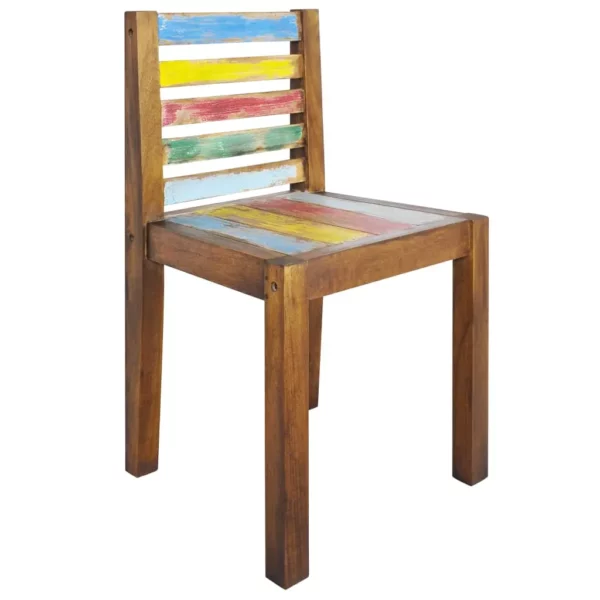 Dining Chairs 4 pcs Solid Reclaimed Wood - Image 10