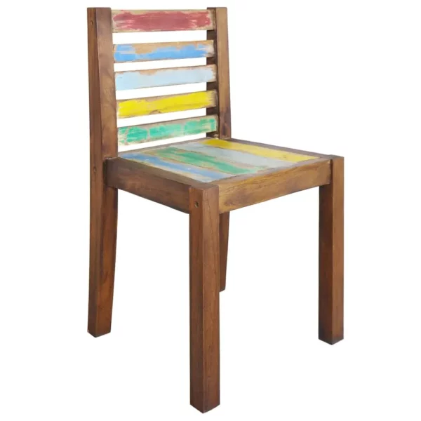 Dining Chairs 4 pcs Solid Reclaimed Wood - Image 11