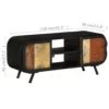TV Stand 43.3"x11.8"x17.7" Solid Wood Reclaimed - Image 9