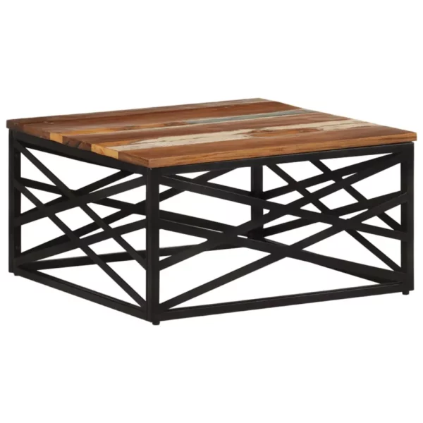 Coffee Table 26.8"x26.8"x13.8" Solid Reclaimed Wood - Image 8