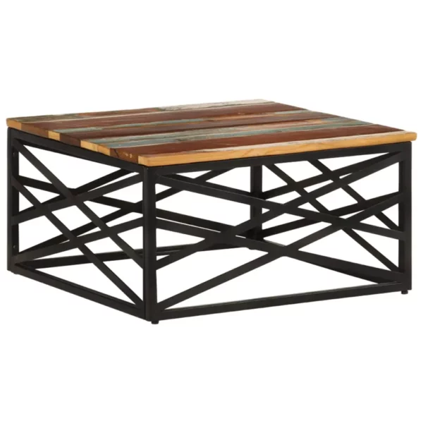 Coffee Table 26.8"x26.8"x13.8" Solid Reclaimed Wood - Image 9