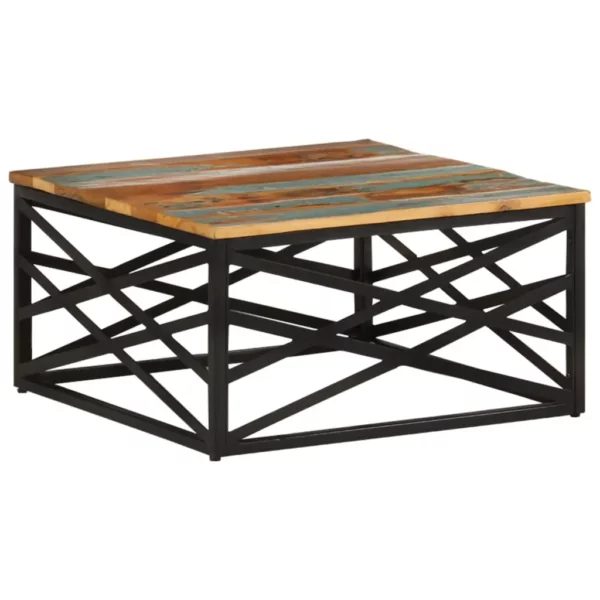Coffee Table 26.8"x26.8"x13.8" Solid Reclaimed Wood - Image 10
