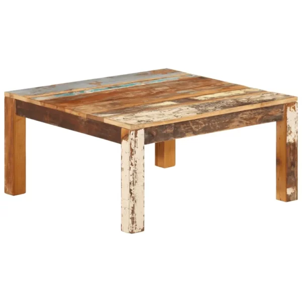 Coffee Table 31.5"x31.5"x15.7" Solid Reclaimed Wood - Image 10