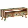 TV Stand Multicolor 43.3"x11.8"x15.7" Solid Wood Reclaimed - Image 10