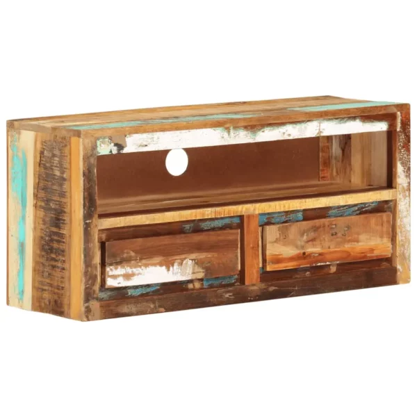 TV Stand 34.6"x11.8"x15.7" Solid Wood Reclaimed - Image 7
